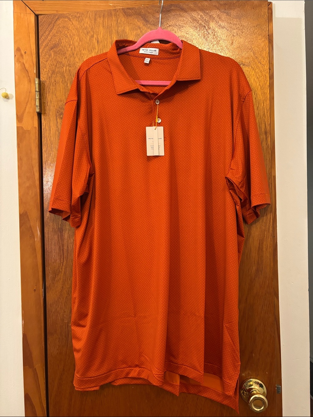 NWT Peter Millar Summer Comfort Crown Sport Tesseract Performance Polo Shirt XXL